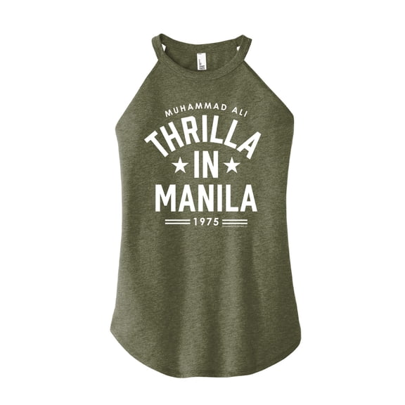 Muhammad Ali - Boxing Legend - Thrilla In Manilla - Juniors Cropped Racerback Tank Top