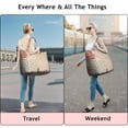 thumbnail image 5 of Pioneer Flower Floral Print Pattern Travel Tote Bags for Women Carry On,Large Weekender Bags for Women Travel,Multi Functional Duffle Bag for Work,Shopping,Sports, 5 of 5