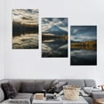 thumbnail image 4 of Nawypu Canvas Wall Art Print Reflection Fujisan active volcano mountain Japan Stretched &amp; Framed Wall Painting Artwork Poster Wall Decor for Living Room Ready to Hang 12''x16''X3 Panels, 4 of 4