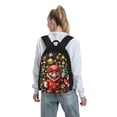 thumbnail image 7 of Lsque Mario Pattern Adult Backpack – Durable & Lightweight PU Canvas Storage Bag , 15” Laptop Compartment, and Multiple Pockets, 7 of 7