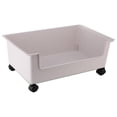thumbnail image 2 of Contenedor de almacenamiento, organizador de archivos, con ruedas, ropa decorativa de gran tamaño para mudanzas S blanco, 2 of 9