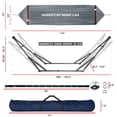 thumbnail image 2 of Tranquillo 600lb Capacity 2 Persons 2 Hammocks Included/Foldable Portable Hammocks with Stand, Tree Straps, Carry Bags for Garden Camping, 2 of 5
