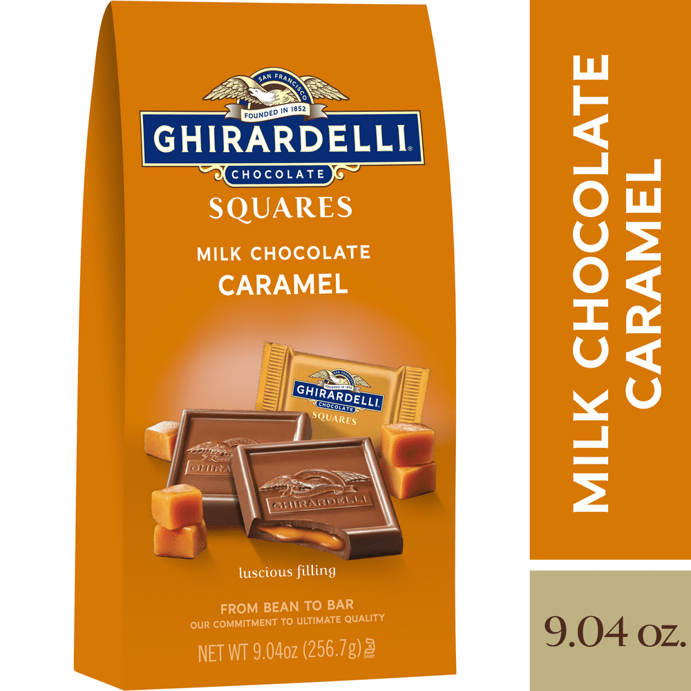 Ghirardelli Milk Chocolate Squares with Caramel Filling 9.04 oz