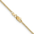 thumbnail image 3 of 14K Yellow Gold Rolo Chain Necklace 18 inch 1.55 mm with Lobster Clasp Pendant, 3 of 4