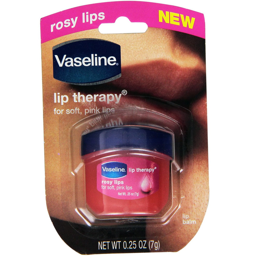 Vaseline Lip Therapy Rosy  manner Dry Chapped .25 Oz Mini  
