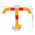 thumbnail image 3 of Durable T-Folding Parking Barrier Spring Type - Garage Parking Post for Driveway, Parking Lot, and Vehicle Access Control, Anti-Theft Locking Mechanism Manual, 3 of 16