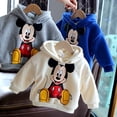 thumbnail image 2 of Suéter con capucha de Disney para niños Otoño e Invierno más terciopelo niños niñas dibujos animados bebé Sudadera con capucha ropa chico manga larga Tops5 Gao Jinjia LED, 2 of 2