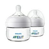 Philips Avent Natural Baby Bottle, Clear, 2oz, 2pk, SCF019/25