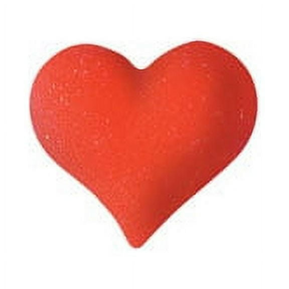 Red Heart Edible Molded Sugar Cake/Cupcake Decorations - 12 ct