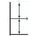 thumbnail image 2 of vidaXL Foldable Walk-in Shower Wall Transparent ESG Glass 43.3"x74.8", 2 of 5