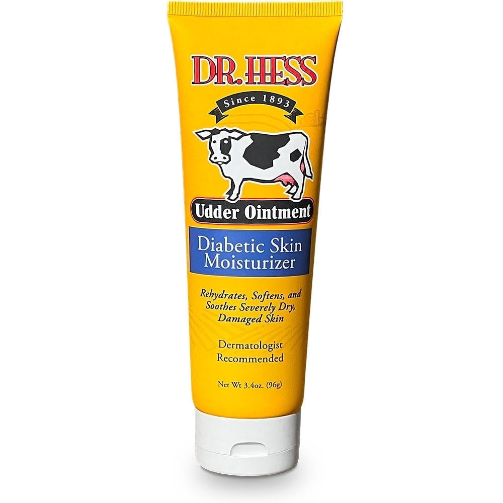 Dr. Hess Udder Ointment Diabetic Skin Moisturizer, 3.4 oz. Rehydrates, softens, soothes severely dry damaged skin for diabetics