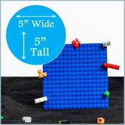 Brick Loot Custom Molded ABS Baseplate Bundle, Compatible with Major Brands, 10 pack, 5 by 5