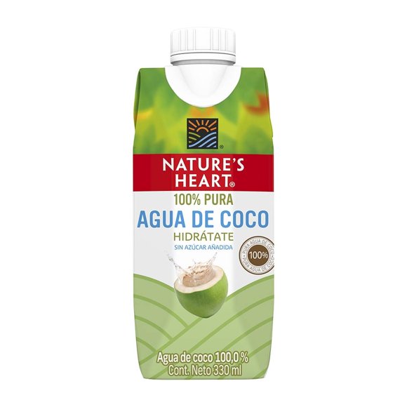 Agua de coco Nature's Heart agua de coco 330 ml