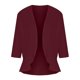 thumbnail image 5 of UKAP Cárdigan tipo Kimono para mujer, blusa con parte delantera abierta, blusa de manga 3/4, suéteres de verano con dobladillo alto y bajo para mujer, 5 of 7