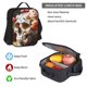 thumbnail image 5 of Easygdp Rose Floral Skull Mochila para Niños y Niñas con Set de Caja de Almuerzo y Estuche para Lápices 3 en 1, Mochila Escolar Estampada para Adolescentes, 5 of 7