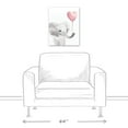 thumbnail image 3 of Creative Products Baby Elephant With Balloon 16x20 Canvas Wall Art, 3 of 5