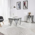 thumbnail image 6 of Glam Mirrored Coffee Table Crystal Diamond Accent Table Leisure Table Cocktail Table Center Table for Living Room Decor, 6 of 6
