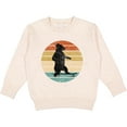 thumbnail image 2 of Inktastic Skateboard Bear Retro Sunset Toddler Sweatshirt, 2 of 4