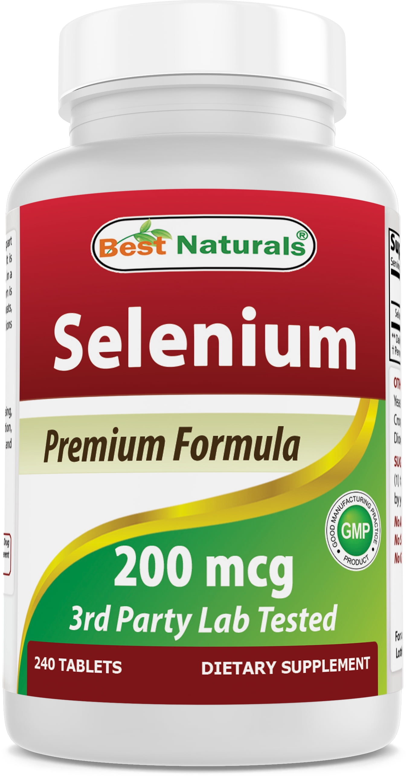 Selenium 200 mcg 240 Tablets by Best Naturals -- Essentials Minerals