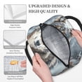 thumbnail image 3 of Easygdp Majestic Snowy Wolf Bolsa de Almuerzo Insulada Grande, Forro de Aluminio, Diseño Espacioso, a Prueba de Fugas, Ideal para Trabajo, Picnics, Viajes y Actividades al Aire Libre, 3 of 6