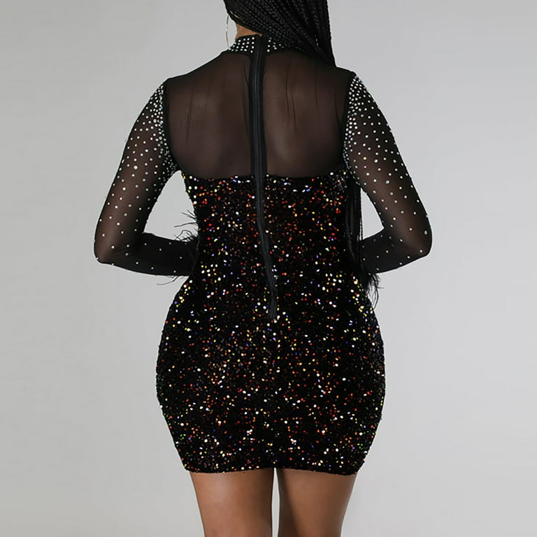 off the shoulder cutout sequined slim fit mini evening dress Amazon.com: Women's Sexy Sequin Mesh Off Shoulder Long Sleeve Ruched Mini  Bodycon Dress Glitter Silver Specks Party Club Cocktail Dresses (as1,  Alpha, s, Regular, Regular, Black) : Clothing, Shoes & Jewelry