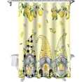 thumbnail image 5 of Tropical Lemon Gnome Shower Curtain, Summer Fruit Shower Curtain Set with Hooks, Spring Summer Waterproof Fabric Shower Curtains for Bathroom Decor, 72x72 Inch Bath Curtain, 5 of 6