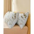 thumbnail image 4 of White Gold Abstract Body Pillow Cover 20 x 60 Inch Decorative Pillow Cover Modern Marble Geometric Lumbar Pillowcase Seasonal Rectangle Cushion Case for Couch Sofa Bed Living Room, 4 of 7