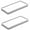 White Set/2, variant on 10" Bathroom Tray, Ceramic Vanity Trays for Bathroom, Small Ceramic Tray, Kitchen Soap Trays for Kitchen Counter (White with Gold-Edged, 10",Set/1)