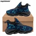 thumbnail image 1 of Zapatos planos de moda urbana Doginthehole, diseño de estrellas, informales, con cordones, antideslizantes, para viajes y deportes de correr., 1 of 6