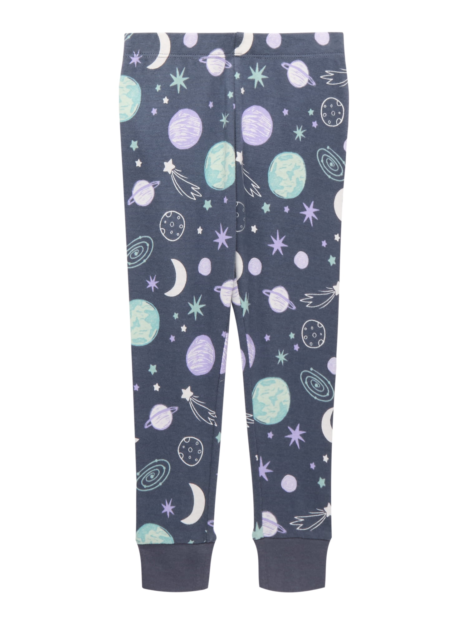 Wonder Nation Toddler Short Sleeve Tight Fit Cotton Pajama Set, 4-Piece, Sizes 12M-5T