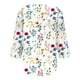thumbnail image 4 of ICHUANYI Clearance Women's Fashion Three Quarter Sleeve Retro V-Neck Easter Printed Loose Tops Blouse(White, M) ICHUANYI WER2023080914613, 4 of 5