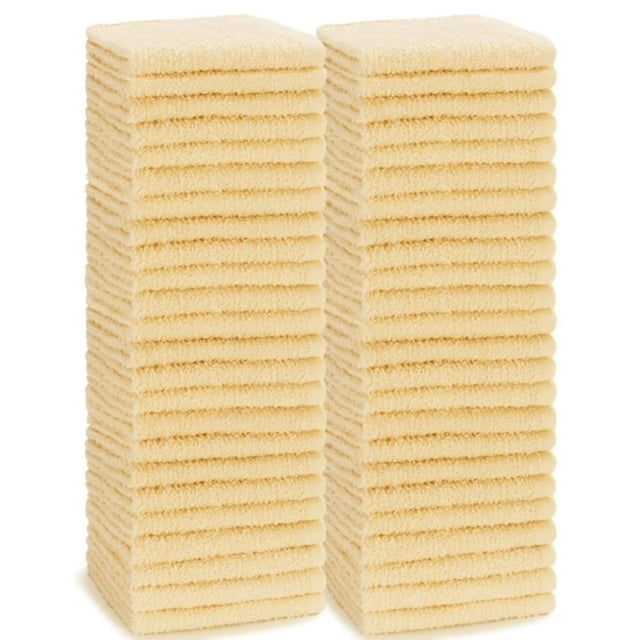 Hometex Lightweight Terry Cleaning Wash Cloths Size 12” x 12” 48 pk.