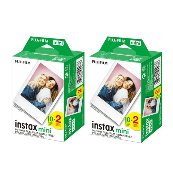 Fuji Instax Mini Instant Color Film Double Pack (2-Pack) - 40 Sheets