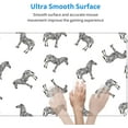 thumbnail image 3 of Zebra Texture White -Mouse Pad, Big Desk Mat, Extended Gaming Mouse Pad, Mouse Mat with Non-Slip Rubber Base ＆ Stitched, 31.5 X 11.8 in Large Desk Pad for Keyboard, Mouse, Home and Office, 3 of 5