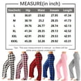 thumbnail image 3 of Womens Christmas Plaid Pajama Pants Gingham Wide Leg Matching Pj Pants Checkered Low Rise Drawstring Lounge Bottoms Blue S, 3 of 6