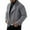 Gray, variant on Men's Trench Coat Long Sleeve Notched Collar Full Zip Peacoat Wool Blend Winter Warm Motorcycle Outerwear with Pockets (L, Gray)