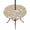 Brown, variant on Round Outdoor Tablecloth with Umbrella Hole and Zipper, Black Wildflowers Tablecloth with Elastic Waterproof, Farmhouse Floral Botanical Leaves Patio Table Covers for 31" - 35" Picnic Pool Tables