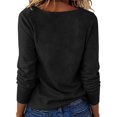thumbnail image 4 of Wutalume Women's Knit Tops - Cowl Neck Long Sleeve Solid Sweater, Casual Pullover Blouse for Everyday Elegant Wear,Black L, 4 of 5