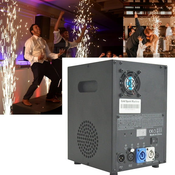 EQCOTWEA Cold Spark Firework Machine Spark Height 3-16FT for Stage Celebration