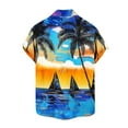 thumbnail image 5 of Xixinqiwan No Boundaries Men's Button Shirt,Mens Hawaiian Short Sleeve Shirt Casual Button Down Summer Beach Shirts Tropical Vacation Essential Clothes, 5 of 7
