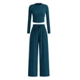 thumbnail image 1 of Conjunto Deportivo de Mujer PRETTYGARDEN de Dos Piezas Top Corto y Pantalón de Pierna Ancha XXL, 1 of 8