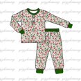 thumbnail image 1 of Pijamas de Navidad para bebés, niñas, niños, árbol de Navidad, patrón a cuadros, colección de mejoras para el hogar, boutique, ropa para niños, hermanos, 1 of 4