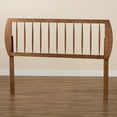 thumbnail image 4 of Baxton Studio Norman Contemporary/Modern Back Support Rubberwood Headboard, King, Ash Walnut, 4 of 8