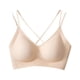 thumbnail image 3 of Sujetador push up para mujer, ropa interior, camiseta, sin aros, cómodo Beige, 3 of 9