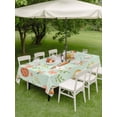 thumbnail image 3 of Easter Eggs Outdoor Tablecloth - 52x70 Inch Rectangle Dining Table Cover, Carrots Spring Daisy Botanical Rustic Green Waterproof Outdoor Table Cloth with Umbrella Hole & Zipper for Picnic/Patio/Party, 3 of 7