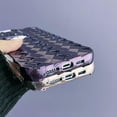 thumbnail image 4 of for iPhone Case,Luxury ElectroPlated Weave Flash Soft TPU Silicone Camera Lens Protection Soft Shockproof Phone Case (Purple,iPhone 14 Plus), 4 of 6