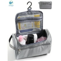 Deago Hanging Travel Toiletry Bag - Travel Toiletries Bath Bag, Bathroom Bag for Traveling - Shower Bags for Men and Women "Gray"