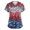 13#Deep Red, variant on Independence Day Scrubs for Women V Neck Short Sleeve Printed Scrub Tops | Star Pattern Plus Size Medical Nursing Uniform with Pockets Black M