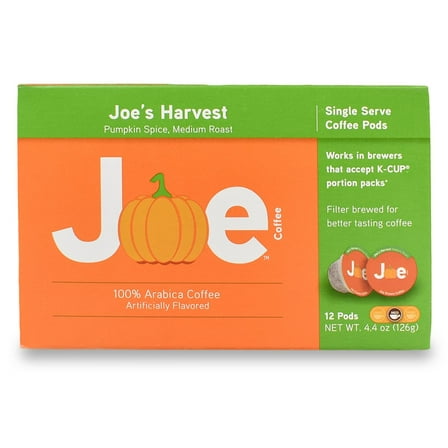 Joes Knows Coffee Pods (Joe's Harvest Pumpkin Spice, 12 Count)