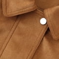 thumbnail image 7 of Womens Fashion Jackets Faux Suede Moto Vintage Zipper Coat Lapel Collar Bomber Jacket Outwear with Multi Pockets (S, Yellow), 7 of 7